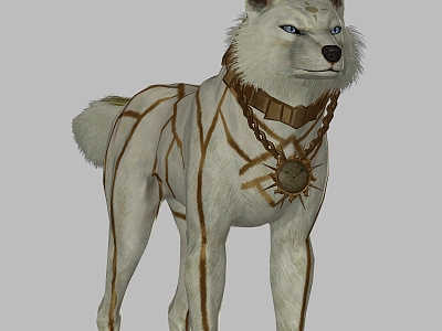 Wolf Animal Cartoon Mount Game Wolf Reptile Wolf King model