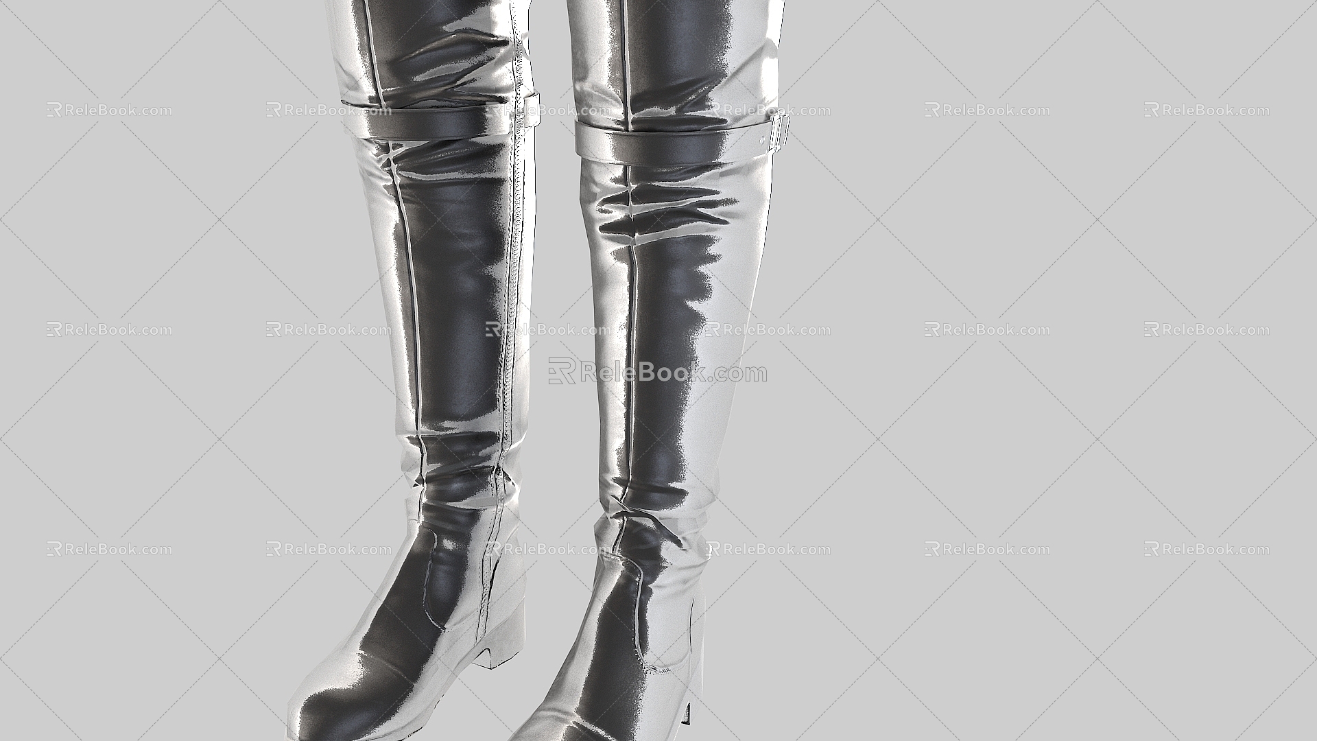 Boots Long Boots Leather Boots Over-the-Knee Boots Next Generation 3d model