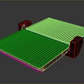 Black Foldable Platform Mat With Modern Sleek Design And Support Structure
