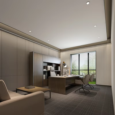 Modern Office Boss Office 3d model Modern Office Boss Office 3d model