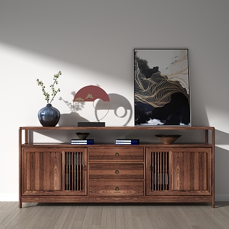 New Chinese TV Cabinet 3d model