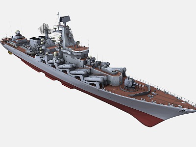 USS Moscow Cruiser Warship Guided missile cruiser Glory-class guided missile destroyer model