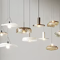 Modern Chandeliers With Unique Glass Shapes And Metal Frames For Interior Decor