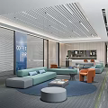 Modern Leisure Area Office Rest Area 3d model