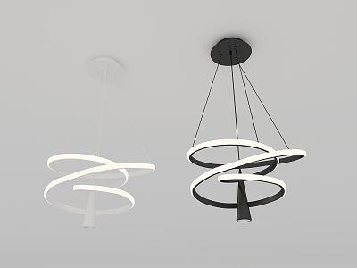 Modern minimalist chandelier model