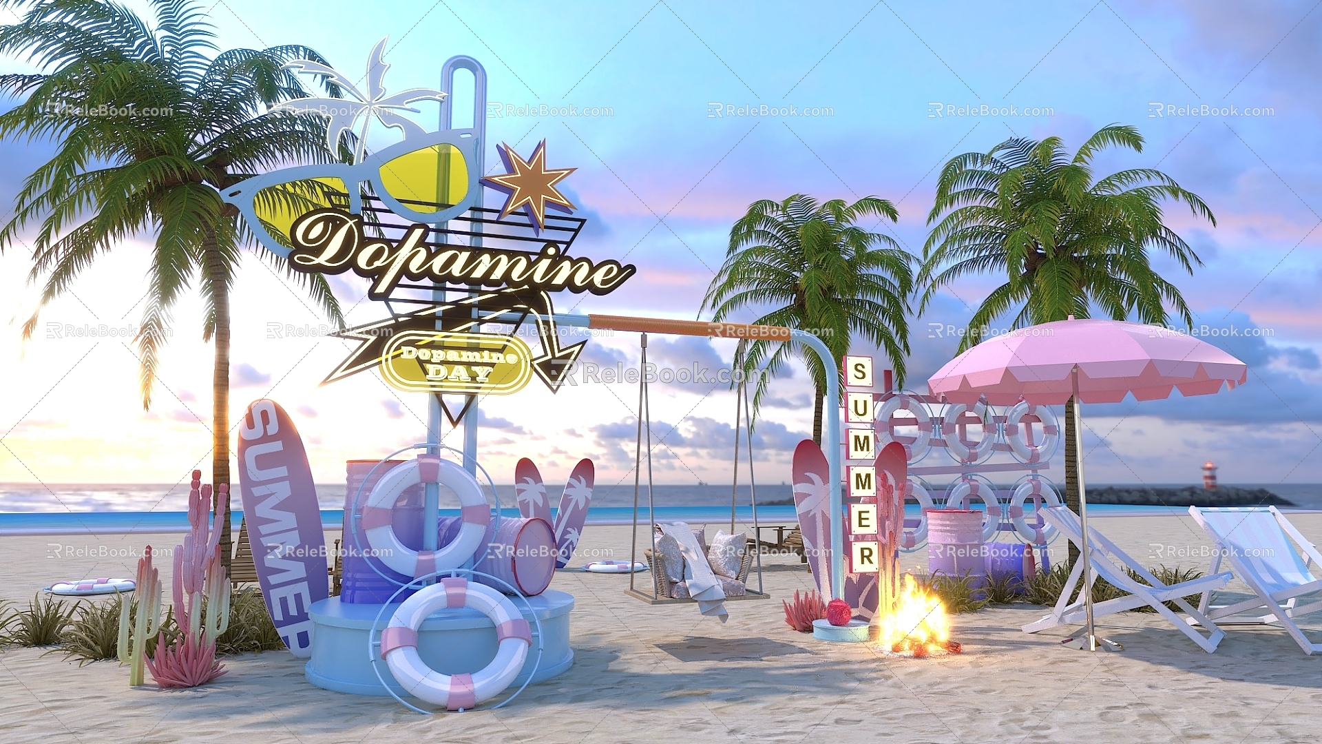 Dopamine Summer Beauty Chen 3d model