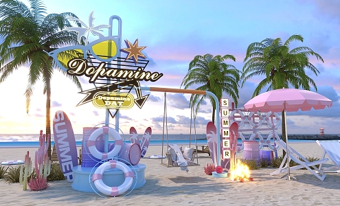 Dopamine Summer Beauty Chen 3d model