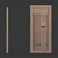 Chinese Style Wooden Furniture With Carved Lattice Screen Partition Frame Design