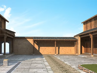 Chinese Courtyard Courtyard 3d model