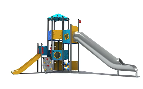 Amusement slide 3d model