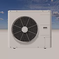 White Modern Air Conditioner Fan With Compact Structure And Efficient Cooling