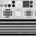 Different Types of Air Conditioner Fans With Various Vent Grille Designs