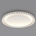 Modern Round Flush Mount Ceiling Light With Geometric Pattern And White Illumination 3d model