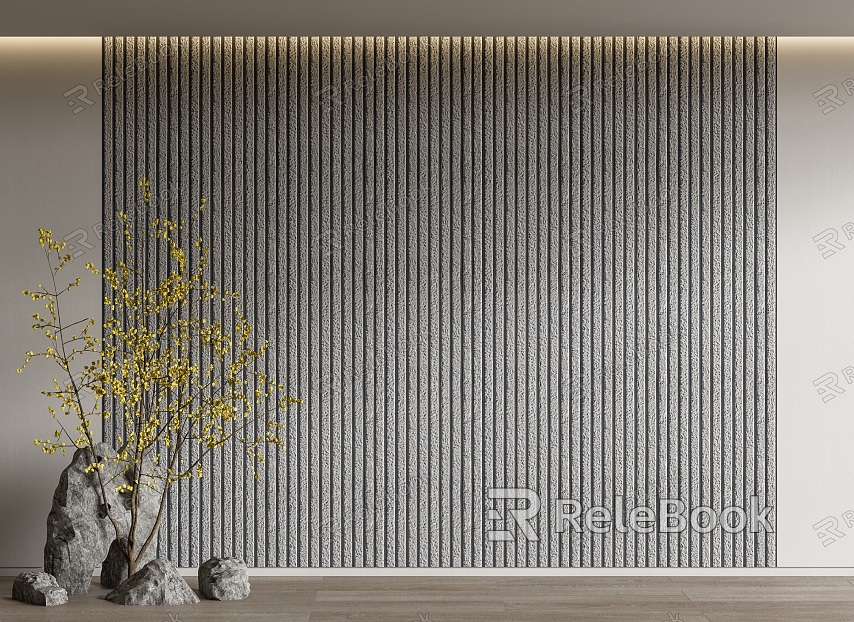 Modern Background Wall Trough Stone Background Wall Mao Stone Wall Litchi Face Rock Wall Decorative Panel model