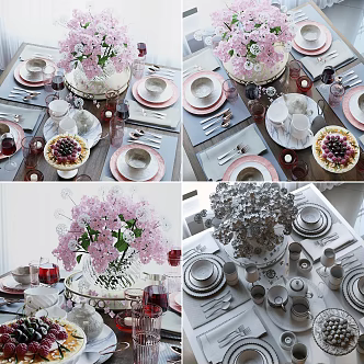 Modern Tableware Dining Tableware 3d model