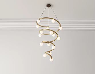 Modern Living Room Special-shaped Chandelier 3d model