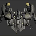 Advanced Futuristic Mech Robot With Metal Armor Mechanical Limbs And Design Details