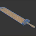 Natural Wooden Long Kitchen Tool With Smooth Handle And Solid Wood Structure