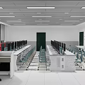 modern classroom 3d model