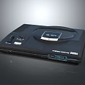 SEGA MEGA CD Retro Gaming Console With CD Drive Black Design And Vintage Tech Ports