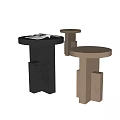 MISSANA Side Table Metal Side Table Small Coffee Table 3d model