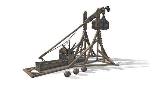 Medieval stone machine 3d model