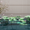 New Chinese Lotus Pond 3d model