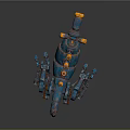 Industrial LOFT Machine Dinosaur Mechanical Dinosaur Mechanical Monster Machine Monster 3d model