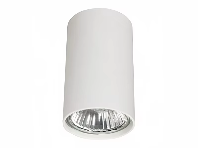 White Cylindrical Downlight Spotlight With Modern Design For Ceiling Bright Lighting 3d model