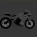Sleek Modern Silver Sports Motorcycle With Streamlined Body And Black Leather Seat