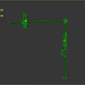 Outdoor Street Traffic Lights Structure With Metal Pole And Dual Signals