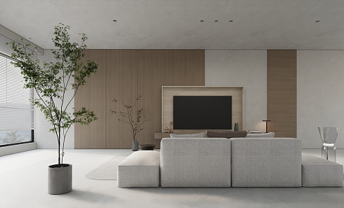 modern living room 3d model