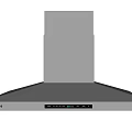 Samsung Modern Kitchen Range Hood Appliance With Black Finish And Control Panel