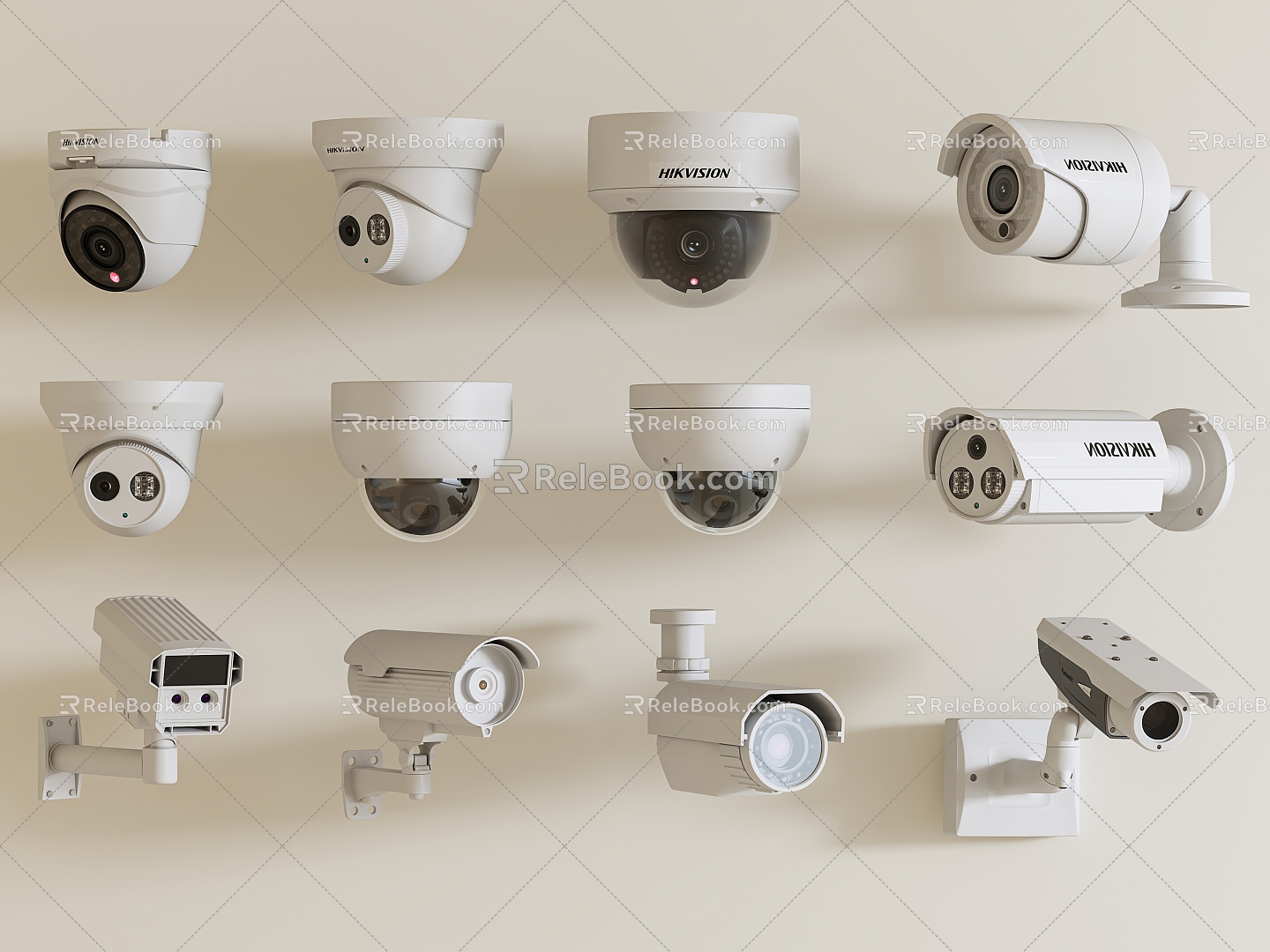 Modern camera security surveillance camera monitoring combination model