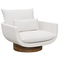 Modern Single Sofa Casual Sofa 3d model