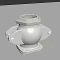 Stainless Steel Pipeline Fitting with Hexagonal Interface and Square Base