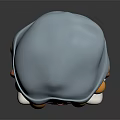 Cartoon Style Game and Movie Character With Blue Hat Blonde Hair Facial Tattoos and Purple Hoodie