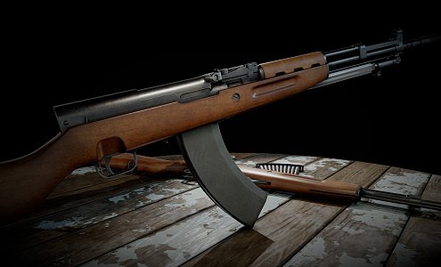 submachine gun 3d model