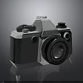 ASEA Vintage Electronic Camera With Classic Design Black White Body Mechanical Lens Control Buttons