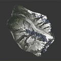 Alpine Mountain Terrain Featuring Snow Capped Peaks Glaciers And Rocky Ridges