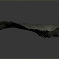 Detailed 3D Terrain Model Featuring Mountain Ranges And River Textures