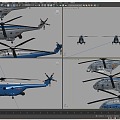 Straight 18 Shipborne Helicopter 3d model