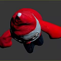 Cute Red Plush Doll Featuring Santa Hat White Beard And Black Shoes