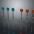 Hidden weapons darts ninja darts ninja weapons ancient weapons cold weapons medieval items 3d model