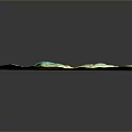 3D Colored Terrain Model With Rolling Hills Green And Brown Landscapes