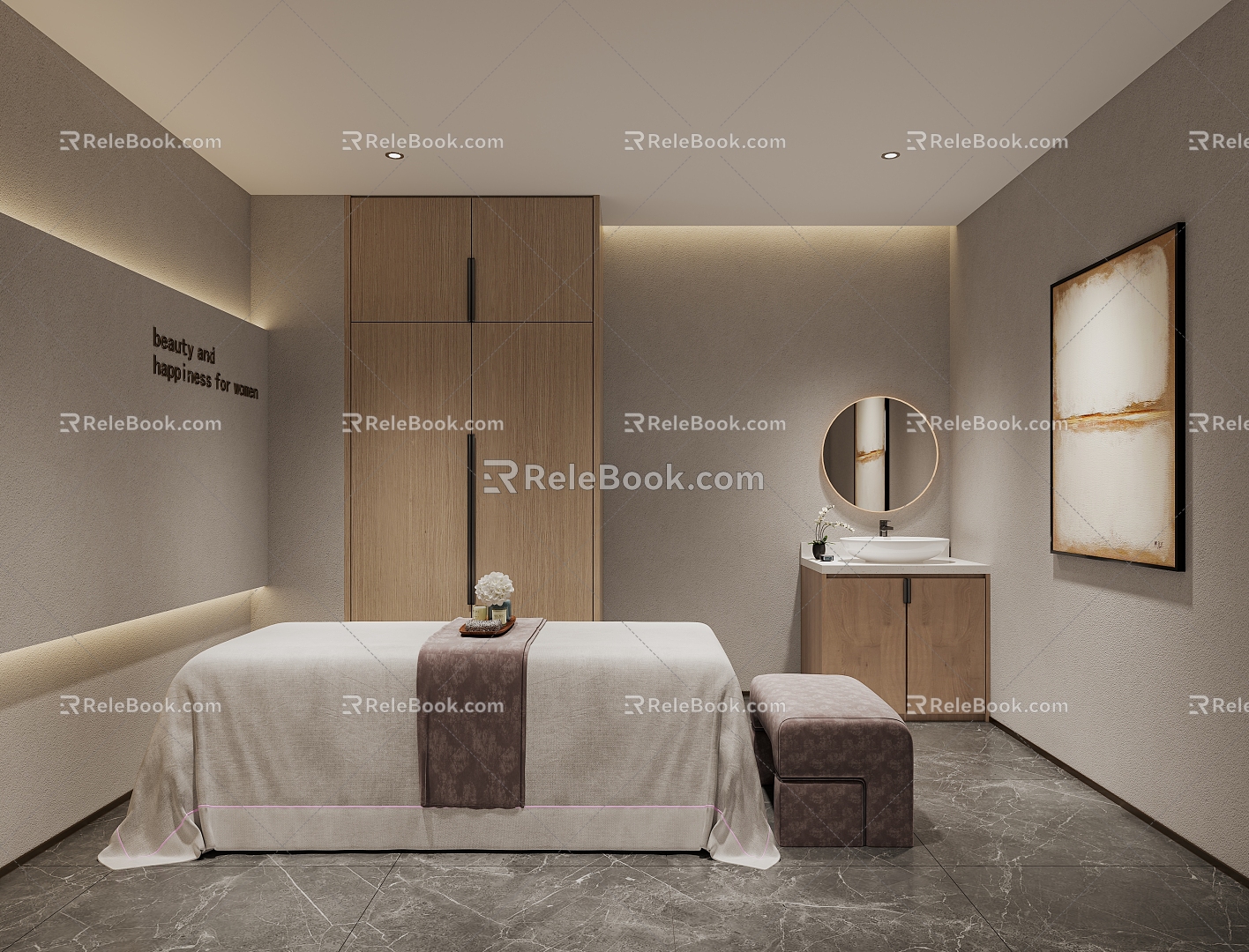 Modern SPA Beauty Shop Rooms model