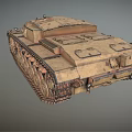 Vintage Military Tank With Detailed Tracks Turret Armor And Historical Structure