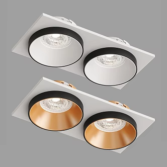 Modern minimalist downlight spotlight exhibition spotlight 3d model
