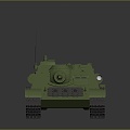 SU85 TANK MILITARY VEHICLE MECHANIZED UNIT 3d model