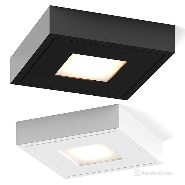 Modern Black and White Recessed Spotlights for Home Ceiling Lighting Design 3d model